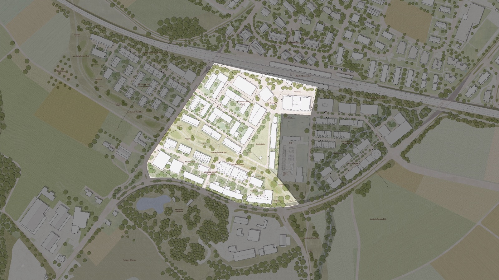 Siegerprojekt Gestaltungsplan Bahnhof Süd